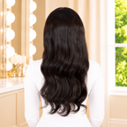 Natural Wave HD lace wig with soft natural wave pattern