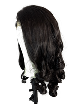 Bouncy HD Lace Wig, natural black human hair