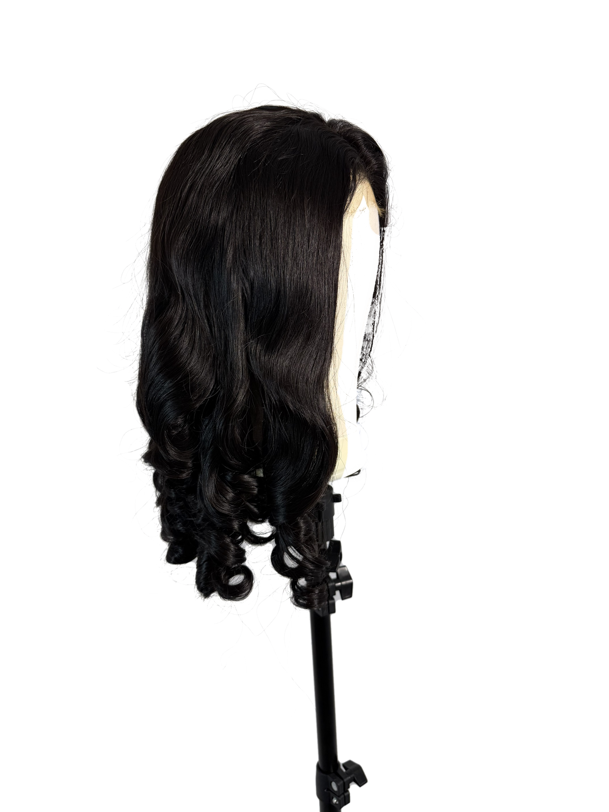 Bouncy HD Lace Wig, natural black human hair