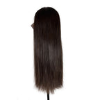 Natural Straight HD lace wig in Natural Black, single donor human hair, House of Faith Hair