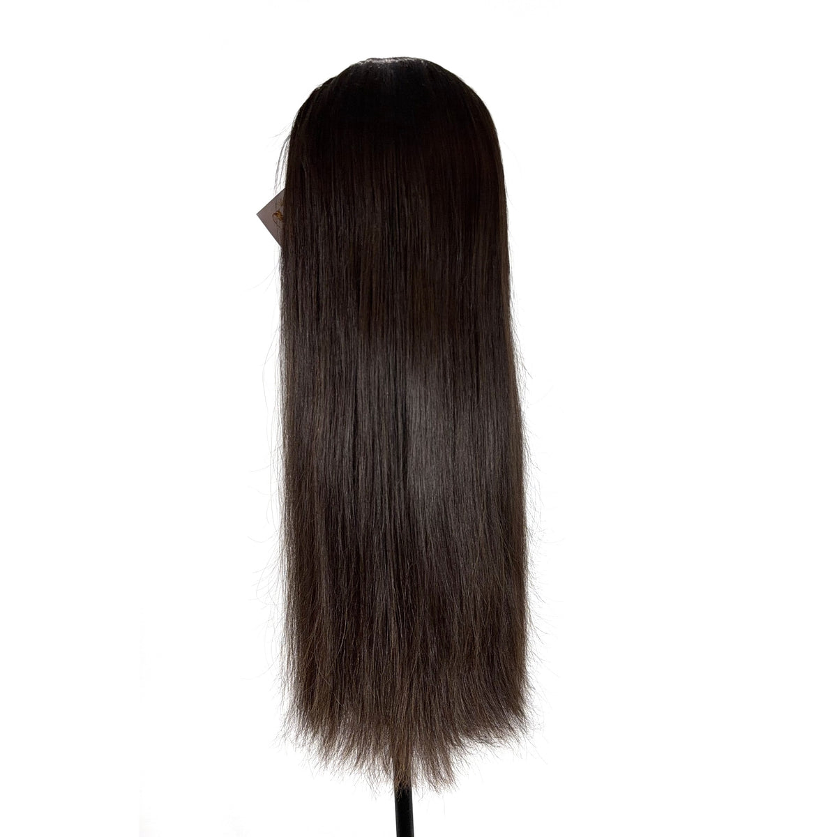 Natural Straight HD lace wig in Natural Black, single donor human hair, House of Faith Hair