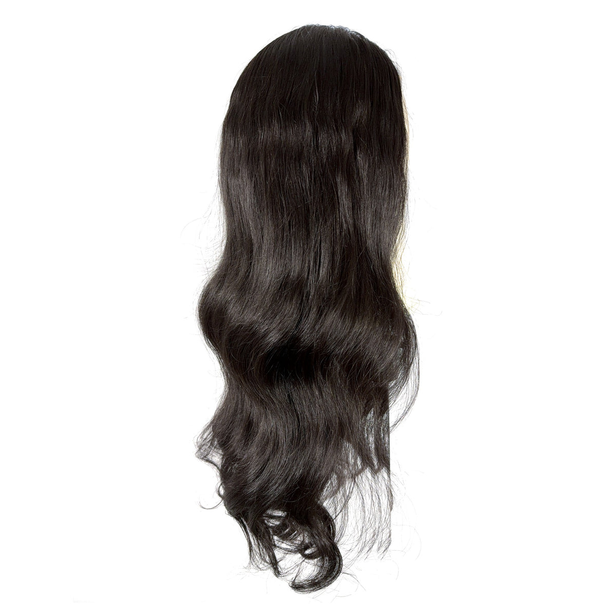 Natural Wave HD lace wig, side view