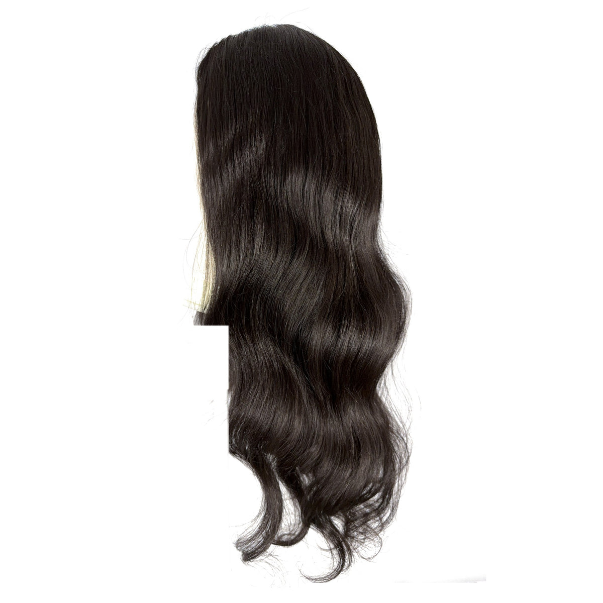 Natural Wave HD lace wig, left side view
